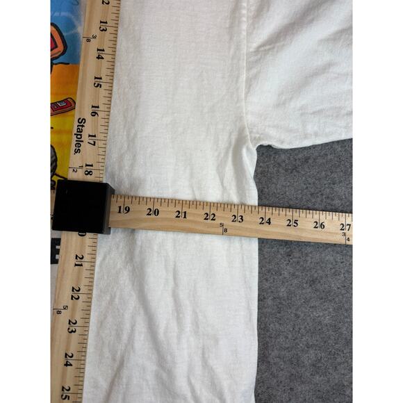 Vtg Y2K Smashed Bob No Pants Leave My Beer Alone Shirt Mens 2XL White Spongebob - Picture 4 of 6